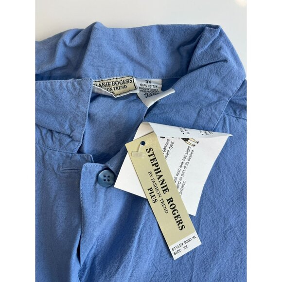 Stephanie Rogers by Fashion Trend Plus Women's Button Down Tank Top Size 3X - Picture 2 of 11